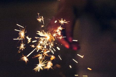 Flower recreation sparkler fireworks Photo