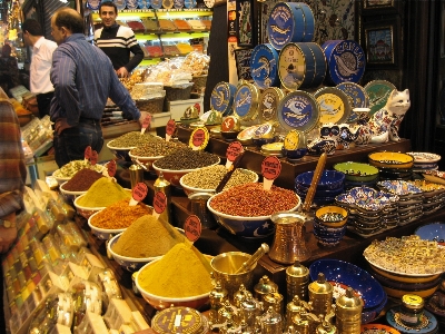 Foto Kota makanan penjual pasar