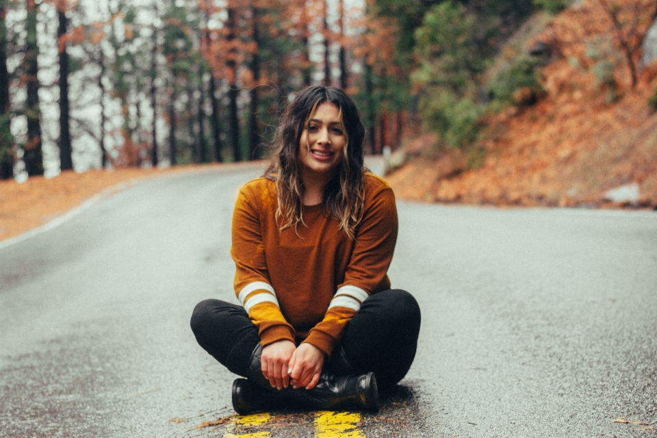 Photography portrait sitting autumn