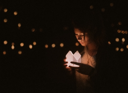 Light night sparkler darkness Photo