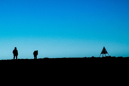 Photo Horizon silhouette montagne nuage