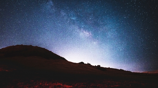 空 夜 星 夜明け 写真