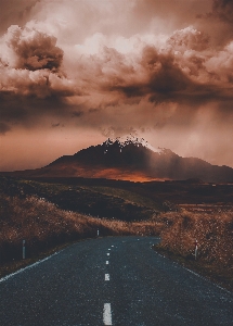 Nature horizon mountain cloud Photo