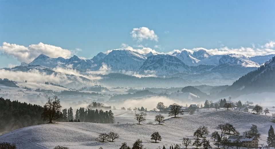 Landscape wilderness mountain snow