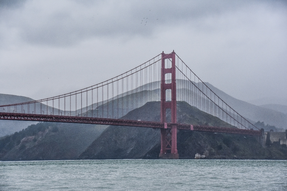 Meer brücke fluss hängebrücke
