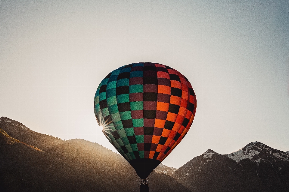 Céu balão de ar quente aeronave