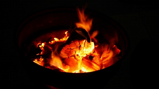 Red pumpkin flame fire Photo