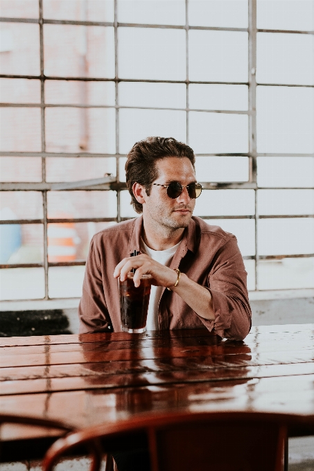 Man portrait sitting photograph