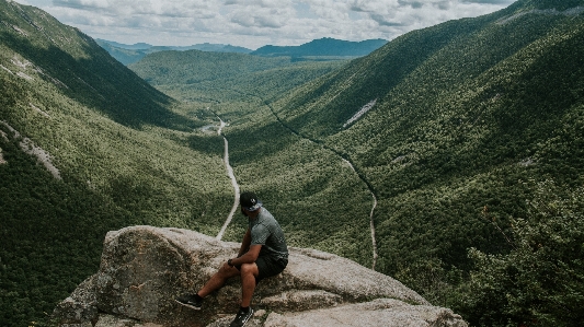 Rock walking mountain adventure Photo