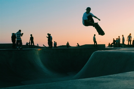 Photography skateboard skateboarding blue Photo