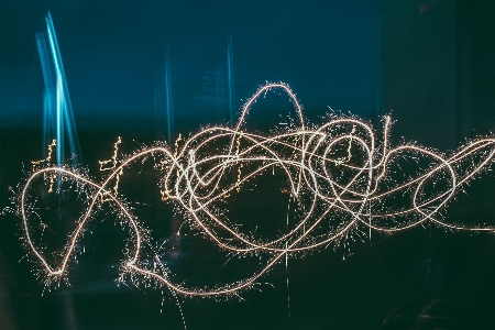 Branch light night sparkler Photo