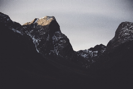 Natur rock berg schnee Foto