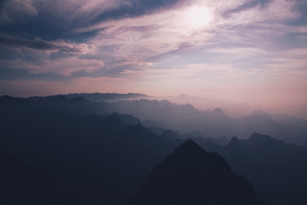 Nature horizon silhouette mountain Photo