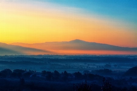 Horizon mountain cloud sky Photo