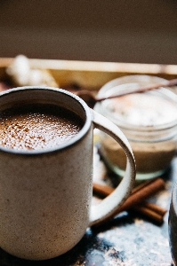 Photo Tasse chocolat chaud
 plat nourriture