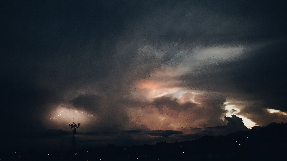 Cloud sky sunset night