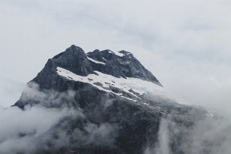 Mountain snow cloud range Photo