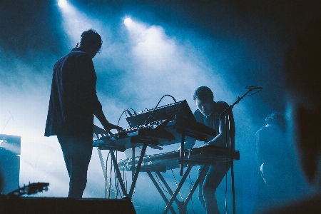 Musik konzert blau musiker Foto