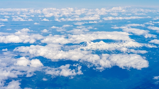 Sea ocean horizon mountain Photo