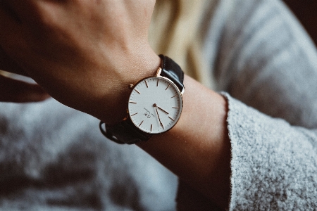 Foto Orologio mano bianco fotografia