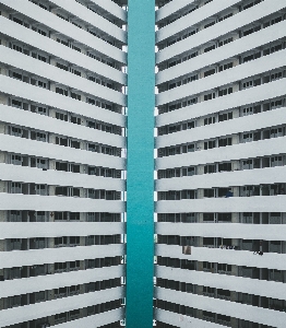 Skyscraper pattern line facade Photo