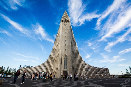 クラウド 人々 空 超高層ビル 写真