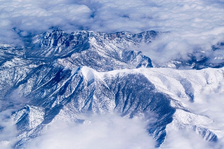 山 雪 寒冷的 冬天 照片