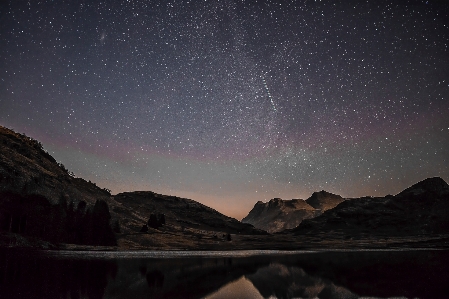 Mountain sky night star Photo