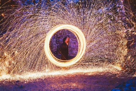 Light night motion sparkler Photo