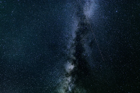 Foto Cielo notte stella via lattea
