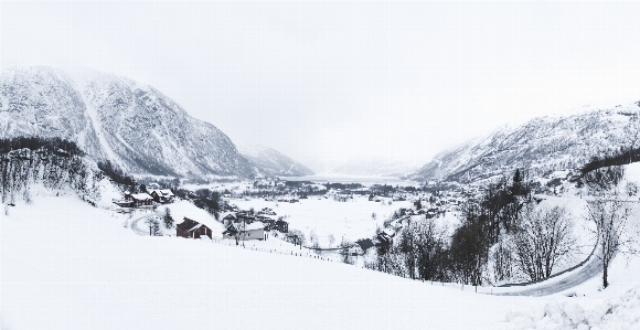 山 雪 寒い 冬 写真