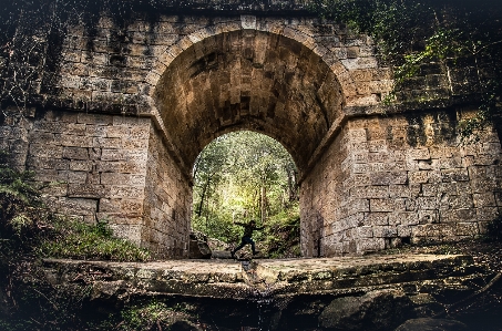 Photo Rock personne architecture pont