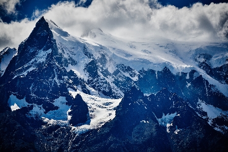 Rock 山 雪 クラウド 写真