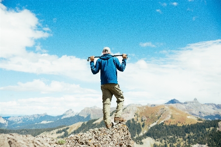 Foto A piedi montagna escursionismo
 avventura