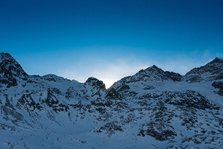 Rock berg schnee winter Foto