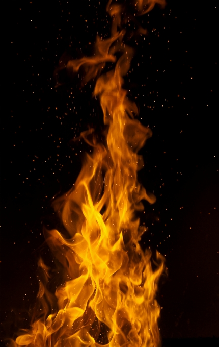 Fiamma fuoco falò font