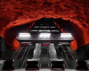 Urban subway underground transport Photo