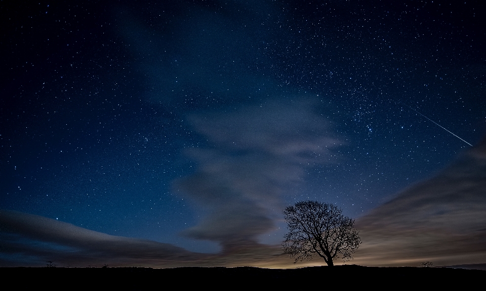 Cielo noche estrella atmósfera