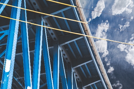 クラウド 建築 構造 空 写真