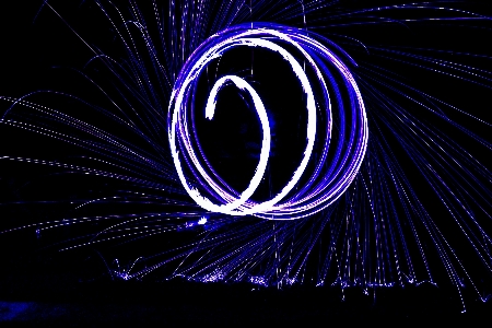 Light night line movement Photo