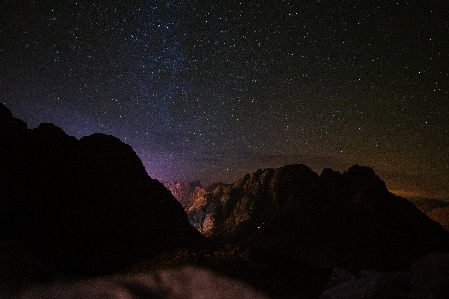 山 空 夜 星 写真