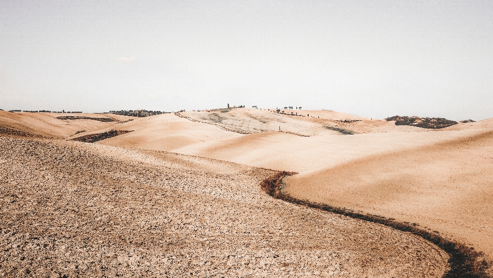 Landschaft sand wolke feld