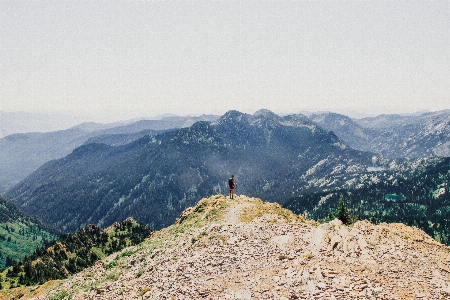 Wilderness walking mountain hiking Photo