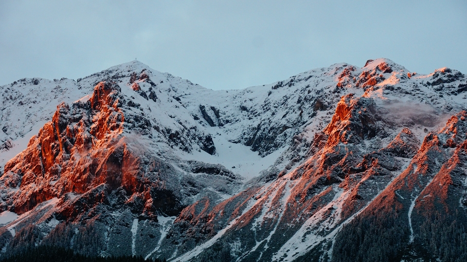 Wilderness mountain snow winter