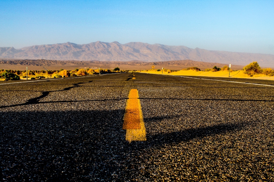 Paysage sable horizon montagne