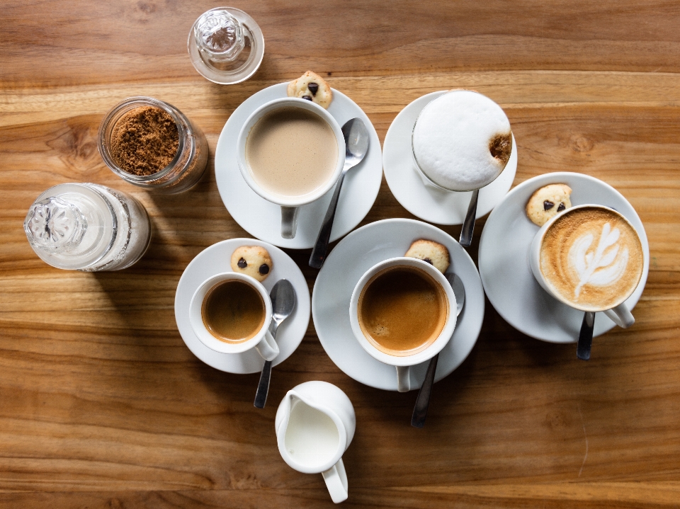 Caffè schiuma tazza pasto