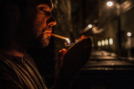 Music night smoke darkness Photo