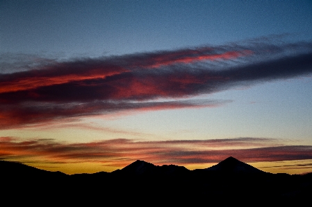 Landscape horizon mountain cloud Photo