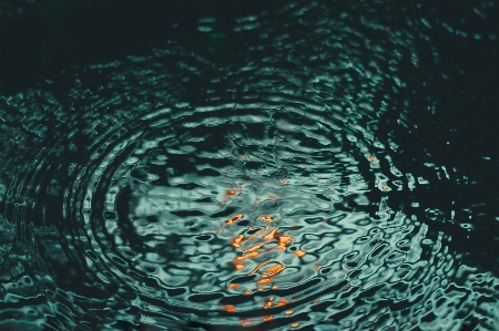 Water drop ripple underwater Photo