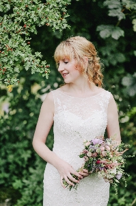 Girl woman hair flower Photo